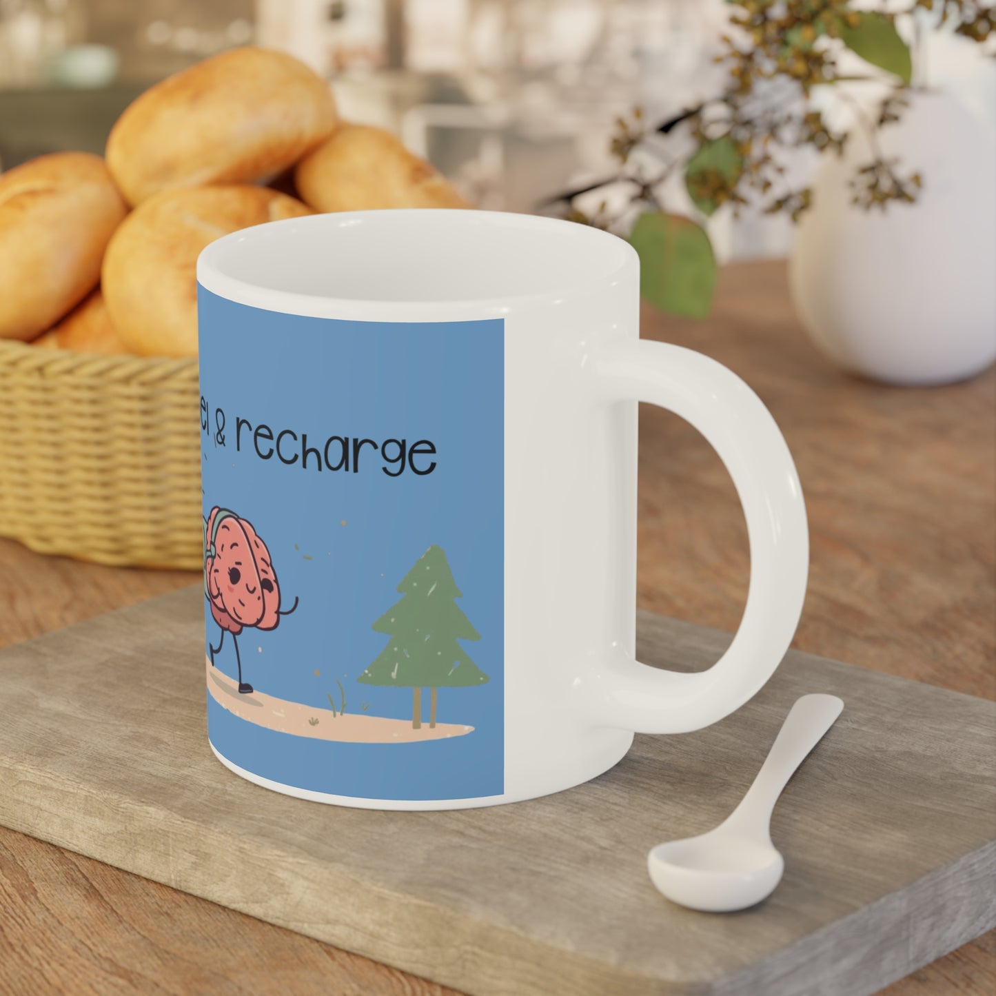 Refuel Your Brain Ceramic Mug