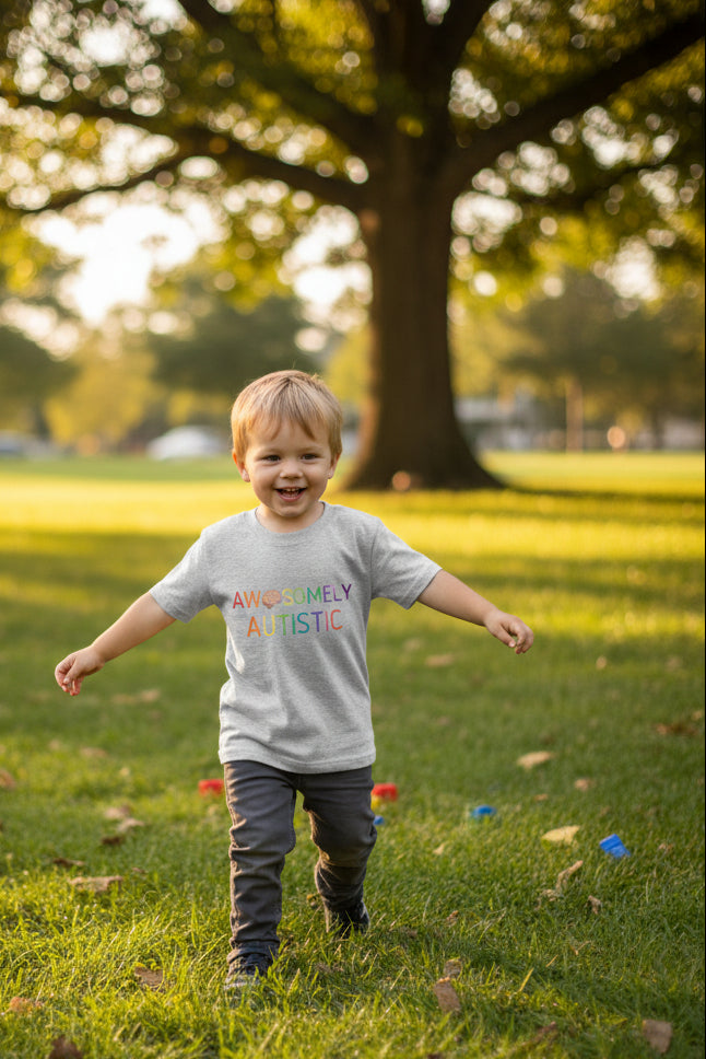 Kids Tee , "Awesomely Autistic"