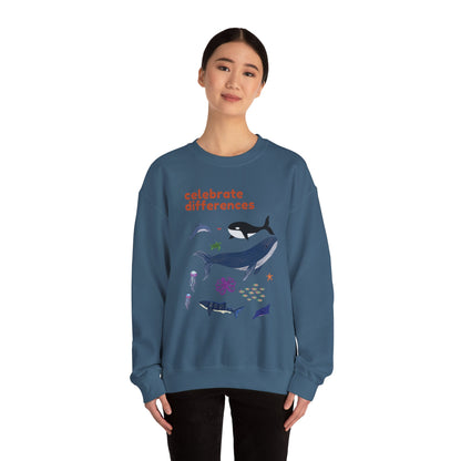 Celebrate Differences Marine Life Crewneck Sweatshirt