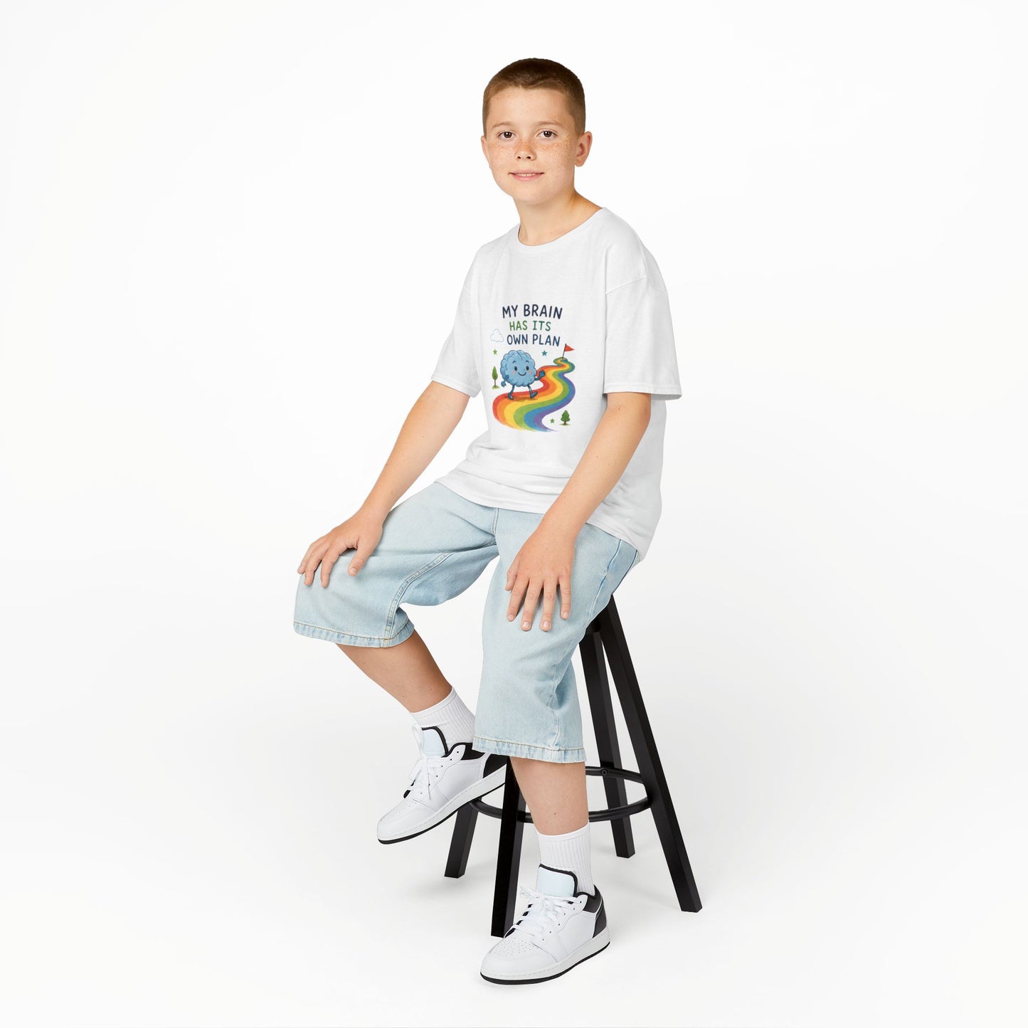 Kids T‑Shirt - My Brain Has Its Own Plan