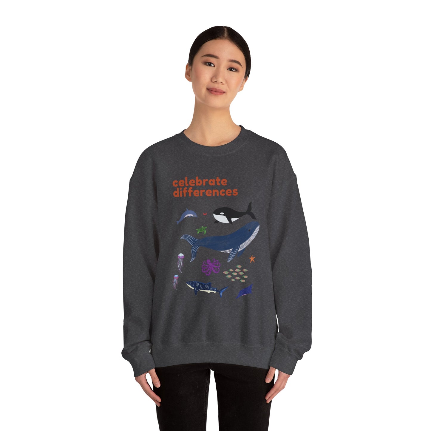 Celebrate Differences Marine Life Crewneck Sweatshirt