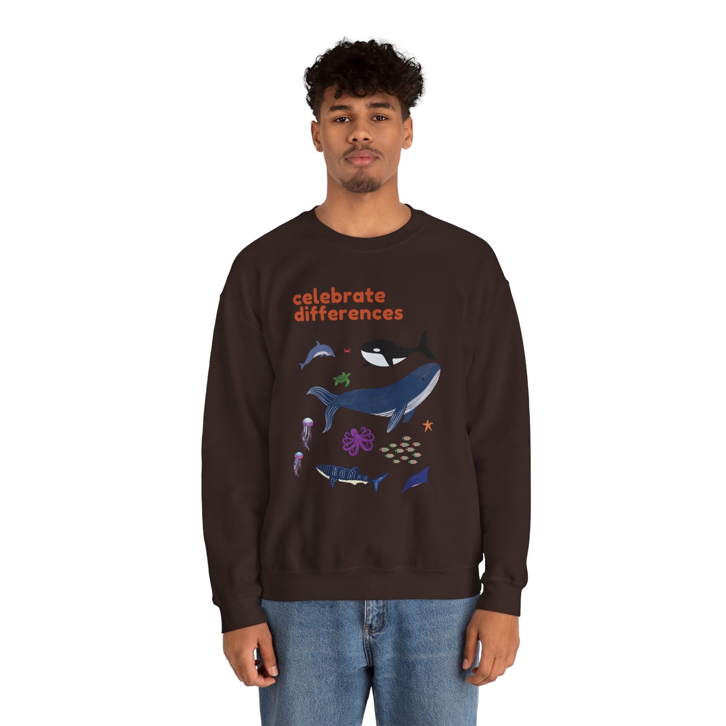 Celebrate Differences Marine Life Crewneck Sweatshirt