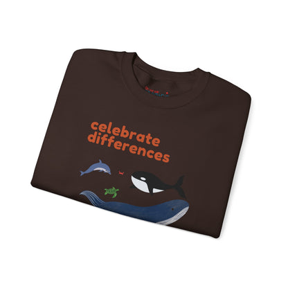 Celebrate Differences Marine Life Crewneck Sweatshirt