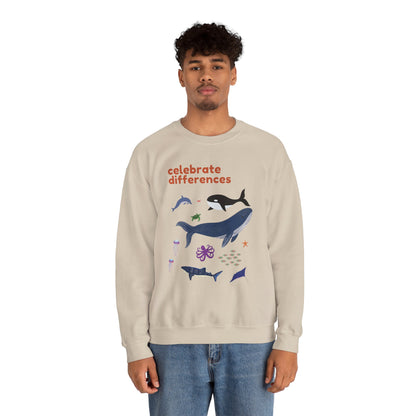 Celebrate Differences Marine Life Crewneck Sweatshirt