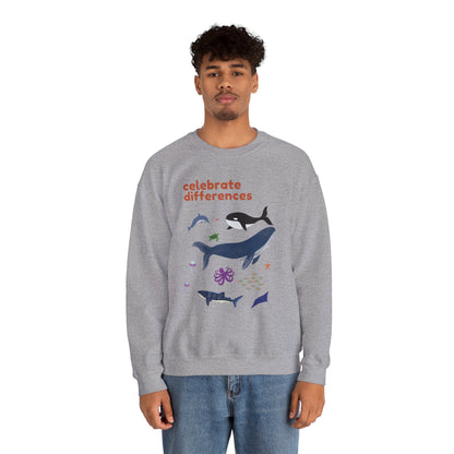 Celebrate Differences Marine Life Crewneck Sweatshirt