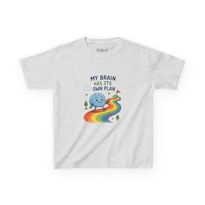 Kids T‑Shirt - My Brain Has Its Own Plan