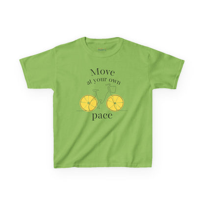 Move At Your Own Pace Lemon Bike Kids Vibey Tee