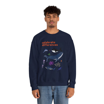 Celebrate Differences Marine Life Crewneck Sweatshirt