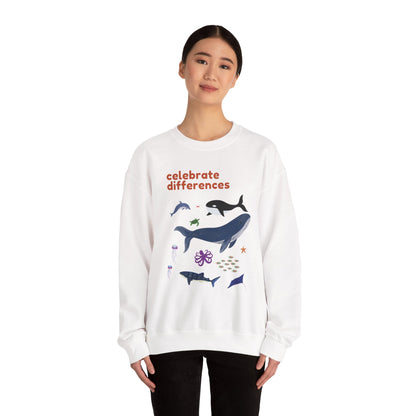 Celebrate Differences Marine Life Crewneck Sweatshirt