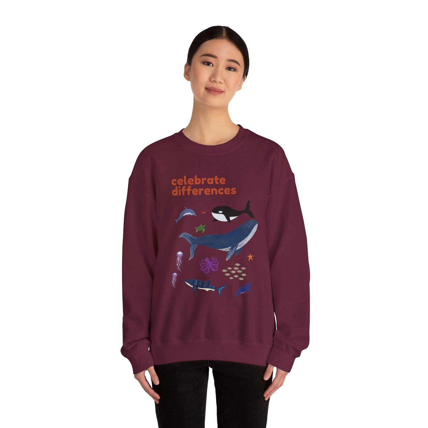 Celebrate Differences Marine Life Crewneck Sweatshirt