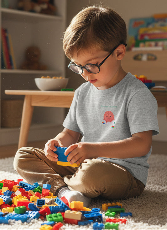 Toddler Brain Builder Block Graphic Tee