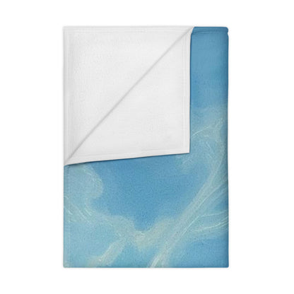 Soft Blue Cloud Nursery Throw for Babies & Toddlers