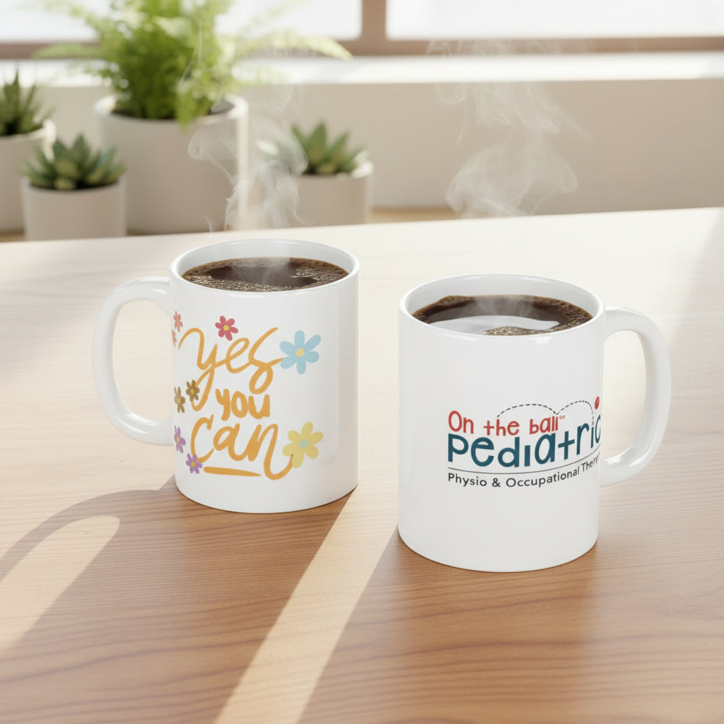 Yes You Can Floral Mug