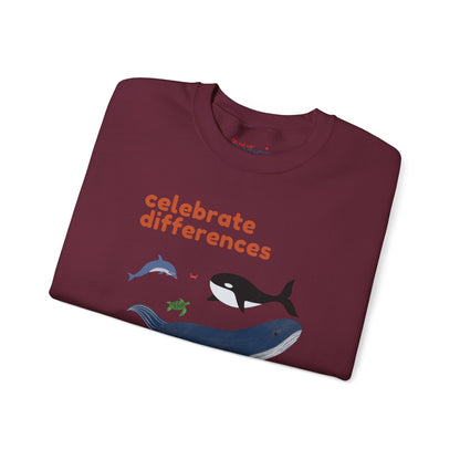 Celebrate Differences Marine Life Crewneck Sweatshirt