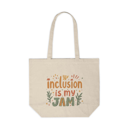 Inclusion Is My Jam Canvas Tote