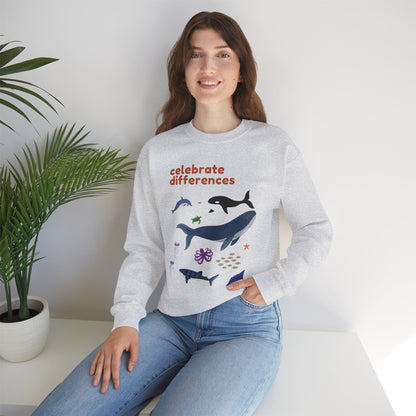 Celebrate Differences Marine Life Crewneck Sweatshirt
