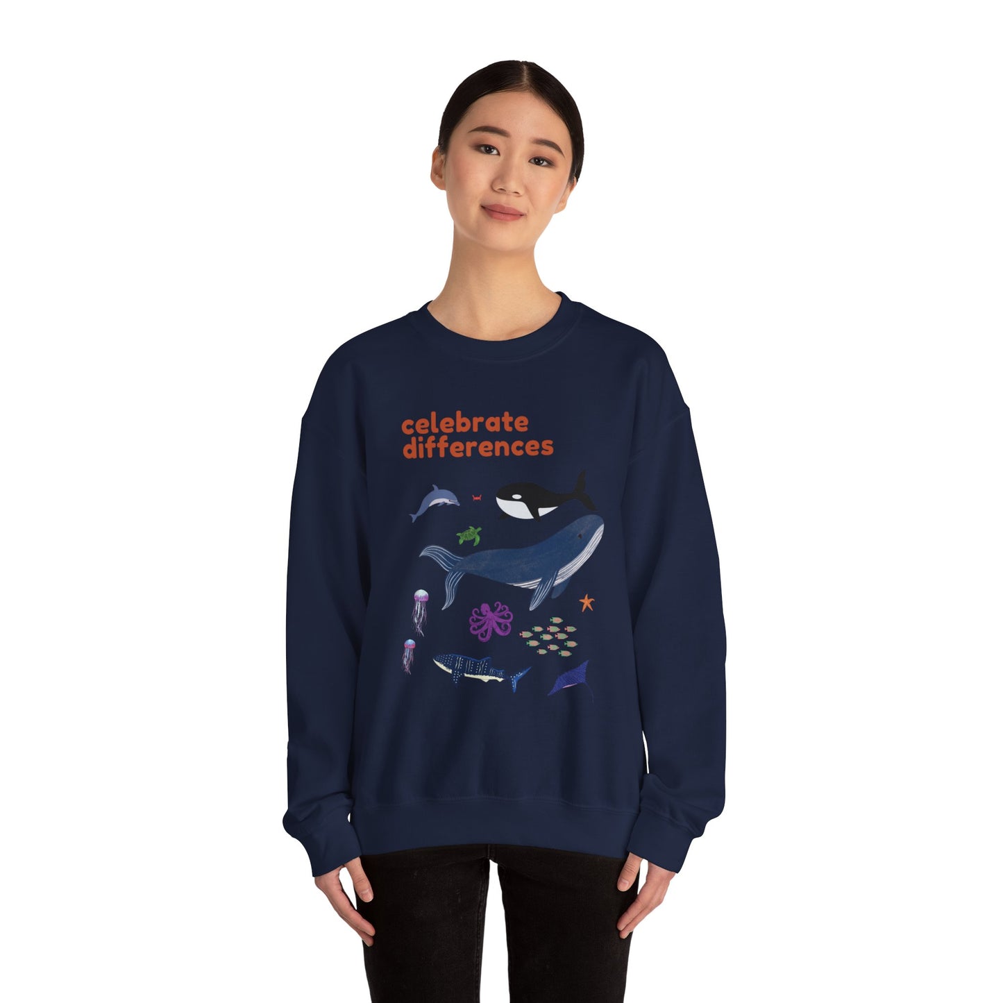 Celebrate Differences Marine Life Crewneck Sweatshirt