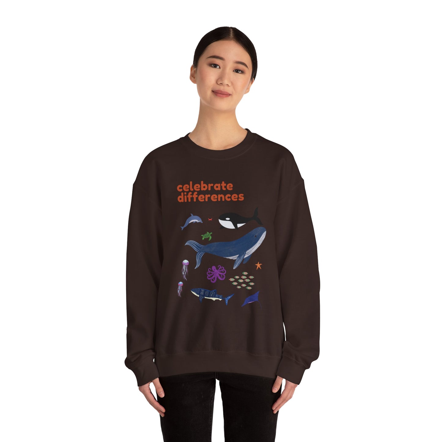 Celebrate Differences Marine Life Crewneck Sweatshirt