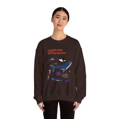 Celebrate Differences Marine Life Crewneck Sweatshirt