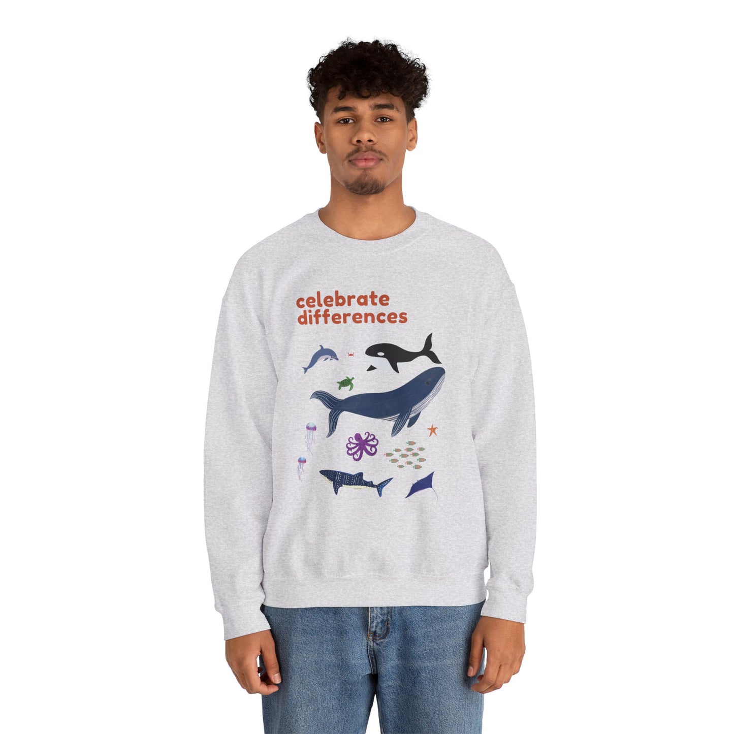 Celebrate Differences Marine Life Crewneck Sweatshirt