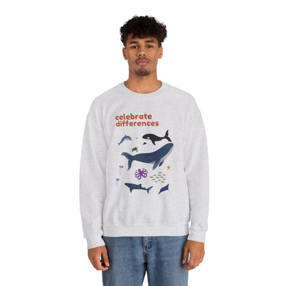 Celebrate Differences Marine Life Crewneck Sweatshirt