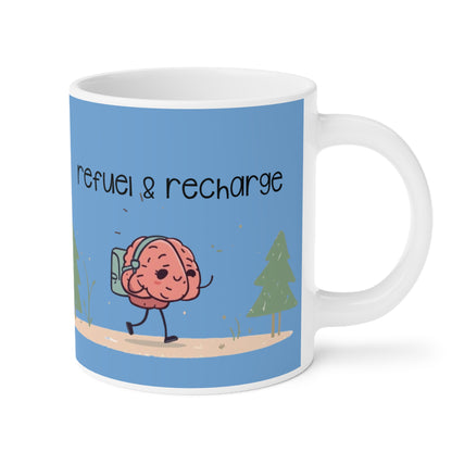 Refuel Your Brain Ceramic Mug