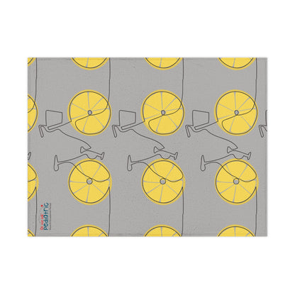 Lemon Bicycle Baby Throw Blanket