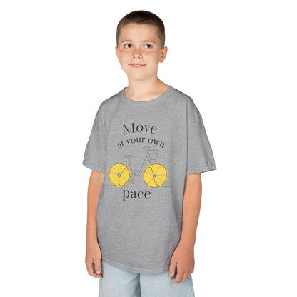 Move At Your Own Pace Lemon Bike Kids Vibey Tee
