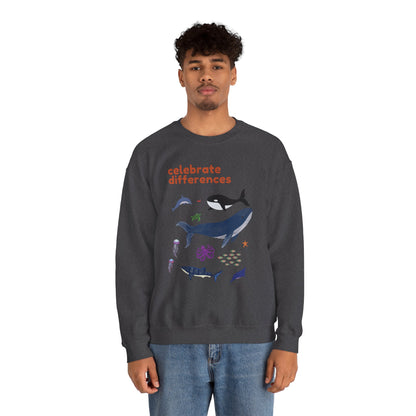 Celebrate Differences Marine Life Crewneck Sweatshirt