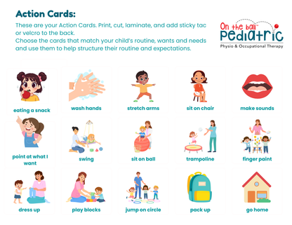OT Designed Printable Visual Schedule for Autistic Kids, Kids with ADHD