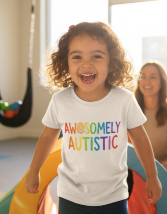 Kids Tee , "Awesomely Autistic"