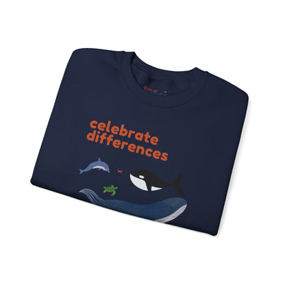 Celebrate Differences Marine Life Crewneck Sweatshirt