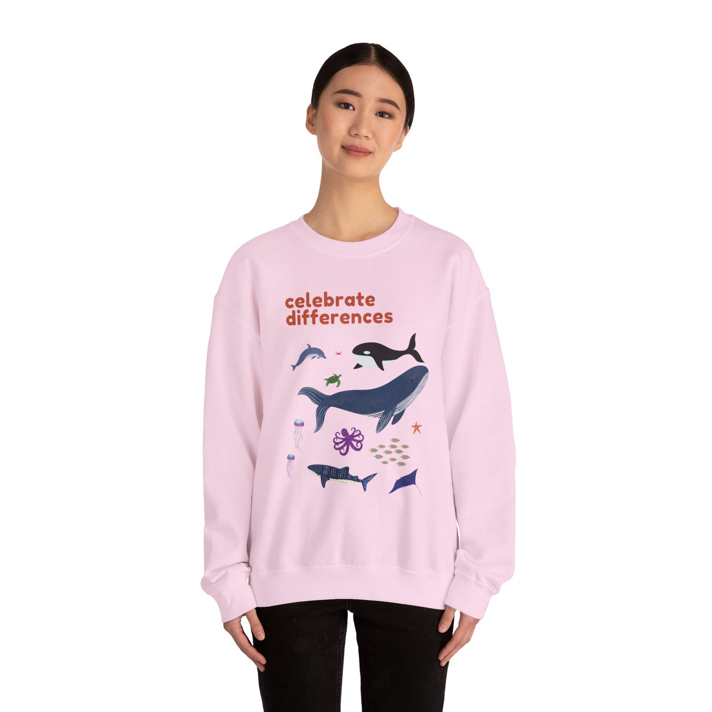 Celebrate Differences Marine Life Crewneck Sweatshirt