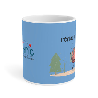 Refuel Your Brain Ceramic Mug