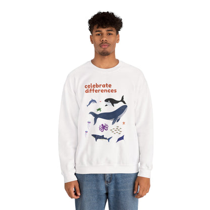 Celebrate Differences Marine Life Crewneck Sweatshirt