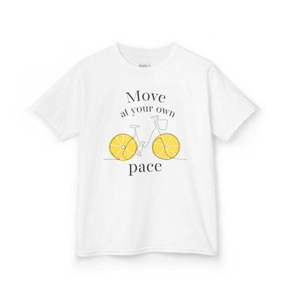 Move At Your Own Pace Lemon Bike Kids Vibey Tee