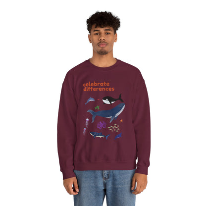 Celebrate Differences Marine Life Crewneck Sweatshirt