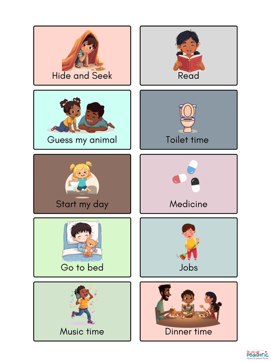 Daily Activities Visual Schedule - for Children