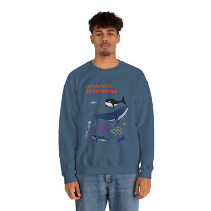 Celebrate Differences Marine Life Crewneck Sweatshirt