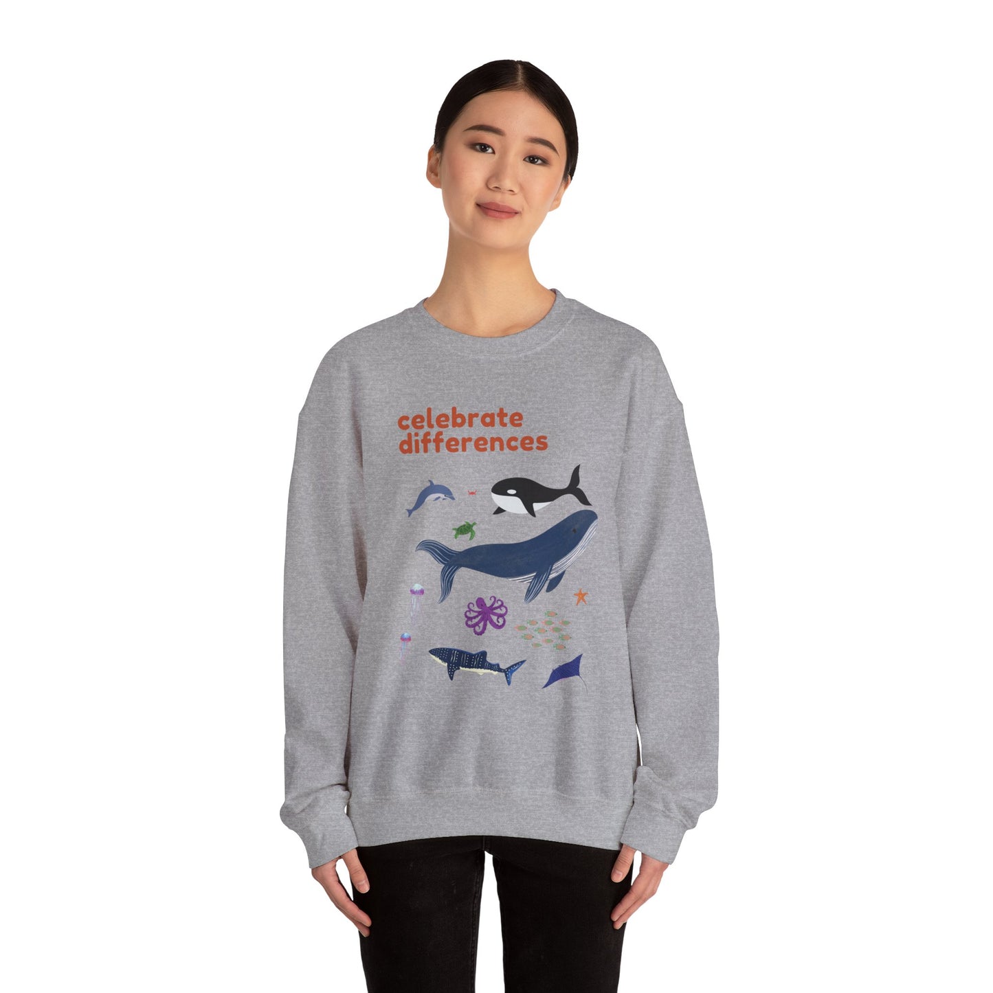 Celebrate Differences Marine Life Crewneck Sweatshirt