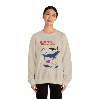 Celebrate Differences Marine Life Crewneck Sweatshirt