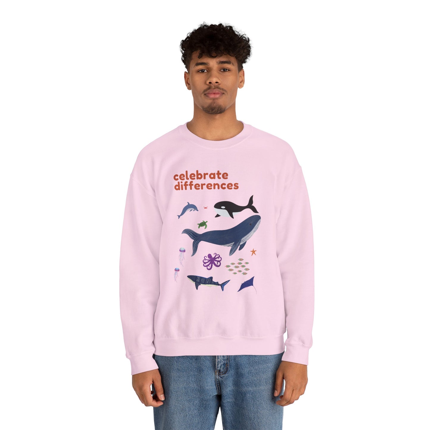 Celebrate Differences Marine Life Crewneck Sweatshirt