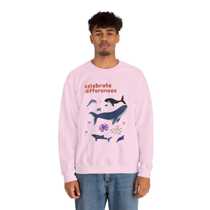 Celebrate Differences Marine Life Crewneck Sweatshirt