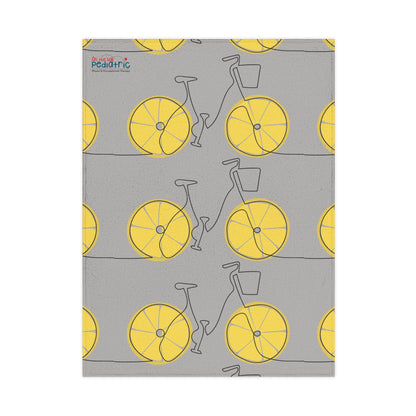 Lemon Bicycle Baby Throw Blanket