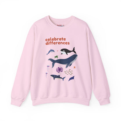 Celebrate Differences Marine Life Crewneck Sweatshirt