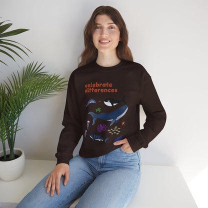 Celebrate Differences Marine Life Crewneck Sweatshirt