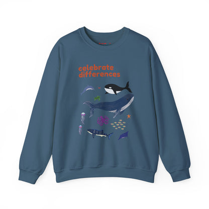 Celebrate Differences Marine Life Crewneck Sweatshirt