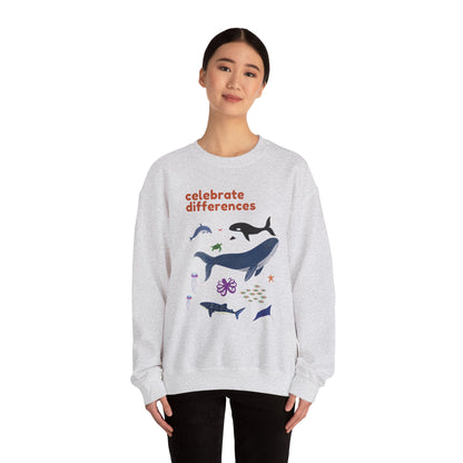 Celebrate Differences Marine Life Crewneck Sweatshirt