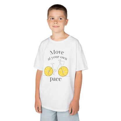 Move At Your Own Pace Lemon Bike Kids Vibey Tee